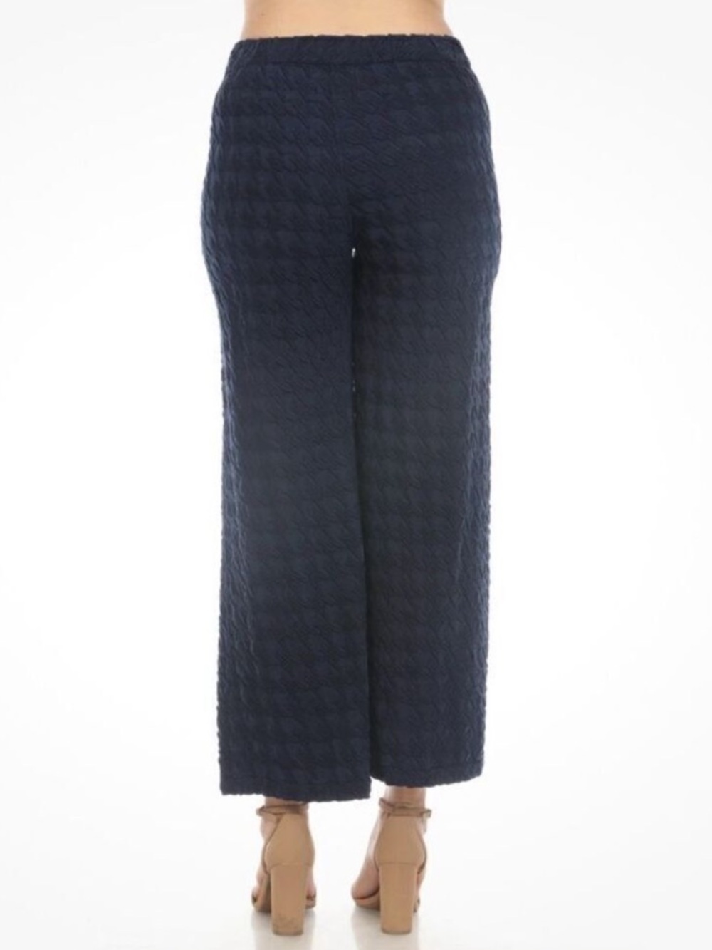 Johnny Was Hiro Houndstooth Wide Leg Pants Black NWT Small - Picture 8 of 10